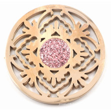 Rose Gold Tree Coin with Rose Zirconia